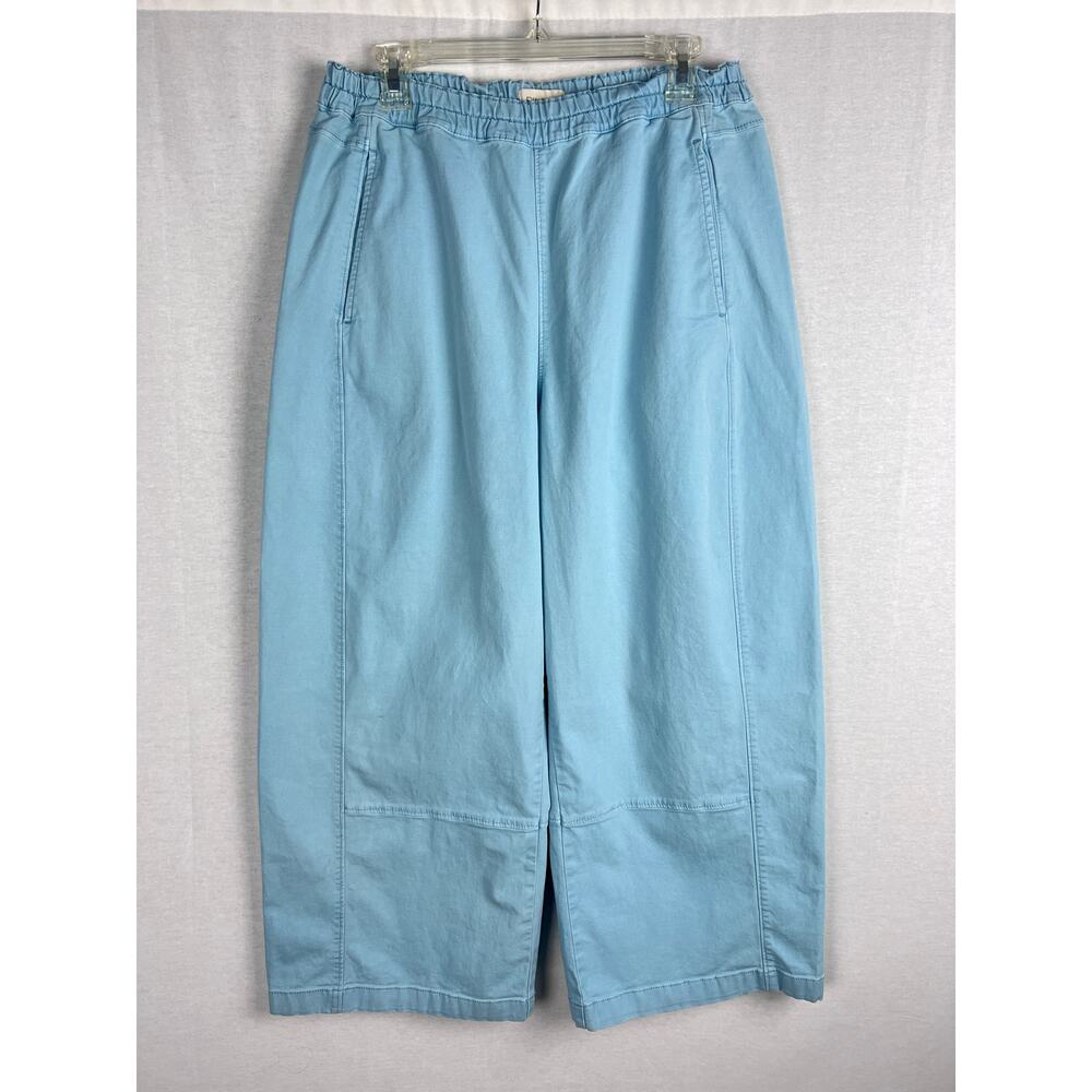 Anthropologie Izzie Wide-Leg Pants in Light Blue - Picture 3 of 8